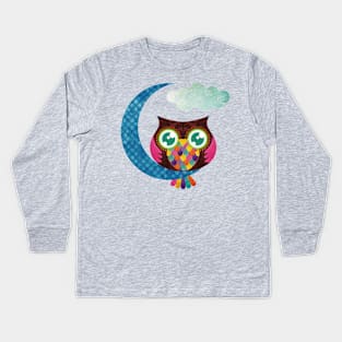 My Crescent Owl Kids Long Sleeve T-Shirt